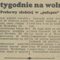 Pechowy złodziej, 1938