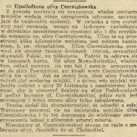 Upośledzona Czerniakowska. Bród, kurz, problemy. 1938