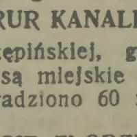 Kradzież rur, 1938