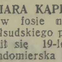 Ofiara kąpieli, 1938