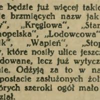 Nie będzie Stopowej, 1938