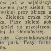 Pasy zieleni, 1938