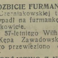 Rozbicie furmanki, 1938