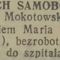 Zamach samobójczy, 1938