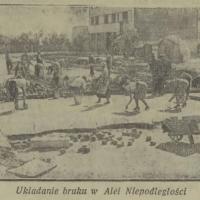 Układanie bruku, 1938