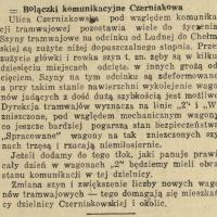 Bolączki komunikacyjne, 1938