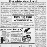 Za rok nie poznamy Mokotowa. Projekty. Aleja Na Skarpie. 1938.