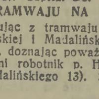 Z tramwaju na bruk