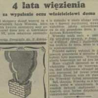 Wypalenie oczu, 1938