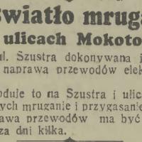 Światło mruga,1938
