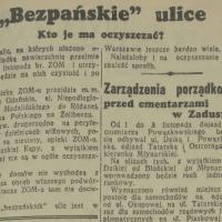 Bezpańskie ulice, 1938