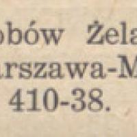 Sprzedaż wyrobów żelaznych, 1938