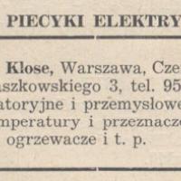 Piece, piecyki, 1938