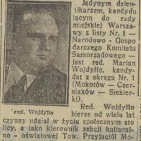 Kandydat Mokotowa, 1938