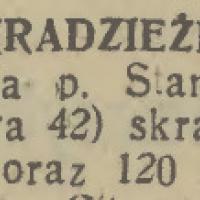 Kradzież garderoby, 1938