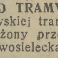 Wóz pod tramwajem, 1938