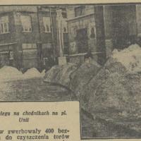 Zwały śniegu, 1938