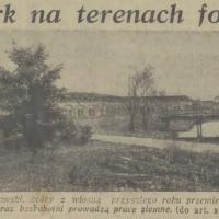 Park na terenach fortu, 1938