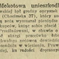 Postrach unieszkodliwiony, 1938
