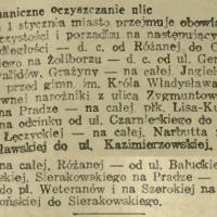 Mechaniczne oczyszczanie, 1938