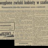 Zwęglone zwłoki w szafie, 1939
