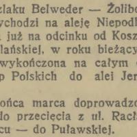 Kolej na aleję, 1939