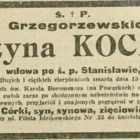 Katarzyna Kocięcka, 1939