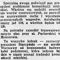 Zajezdnia zajezdnią a metro metrem, 1939