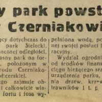 Nowy park, 1939