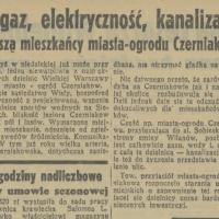 A w domku woda, światło, gaz... Infrasktruktura Sadyby. 1939