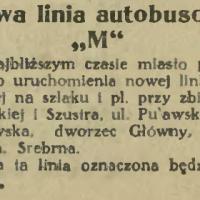 Linia M, 1939