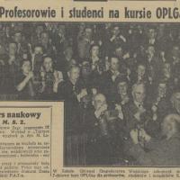 Na kursie OPLGaz, 1939
