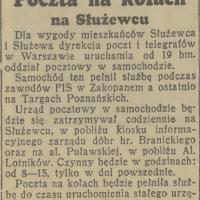 Poczta na kołach, 1939