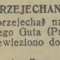 Przejechani, 1939
