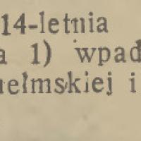 Uczennica pod samochodem, 1939