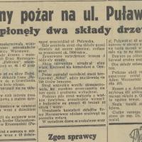 Groźny pożar, 1939