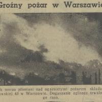 Groźny pożar, 1939