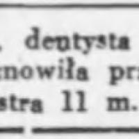Lekarz wznawia wizyty, 1939
