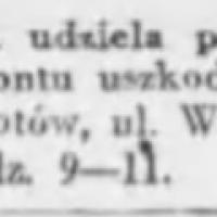Inżynier udziala porad, 1939