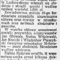 Ujęcie włamywaczów Ujęcie włamywaczów, 1939