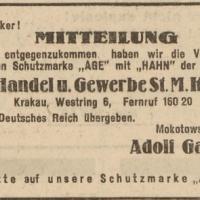 An die Herren Apotheker, 1940