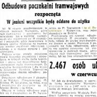 Odbudowa poczekalni, 1940