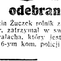 Wałach do odebrania Wałach do odebrania, 1940