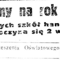 Informator szkolny, 1940