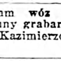 Sprzedam wóz grabarski, 1940