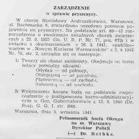 Pryszczyca w oborze, 1941