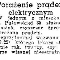 Porażenie prądem, 1943