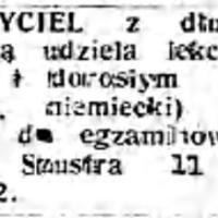 Nauczyciel udziela lekcji, 1943