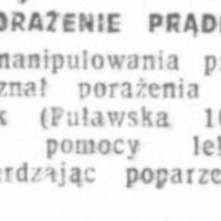 Porażenie prądem Porażenie prądem, 1943