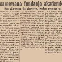 Zmarnowana fundacja Zmarnowana fundacja, 1946